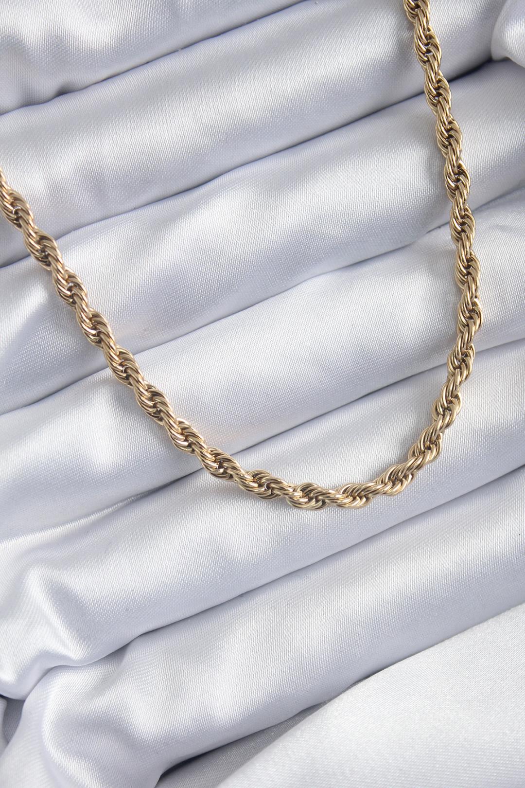 Gold Renk 60 cm Burgu Model Kadın Kolye