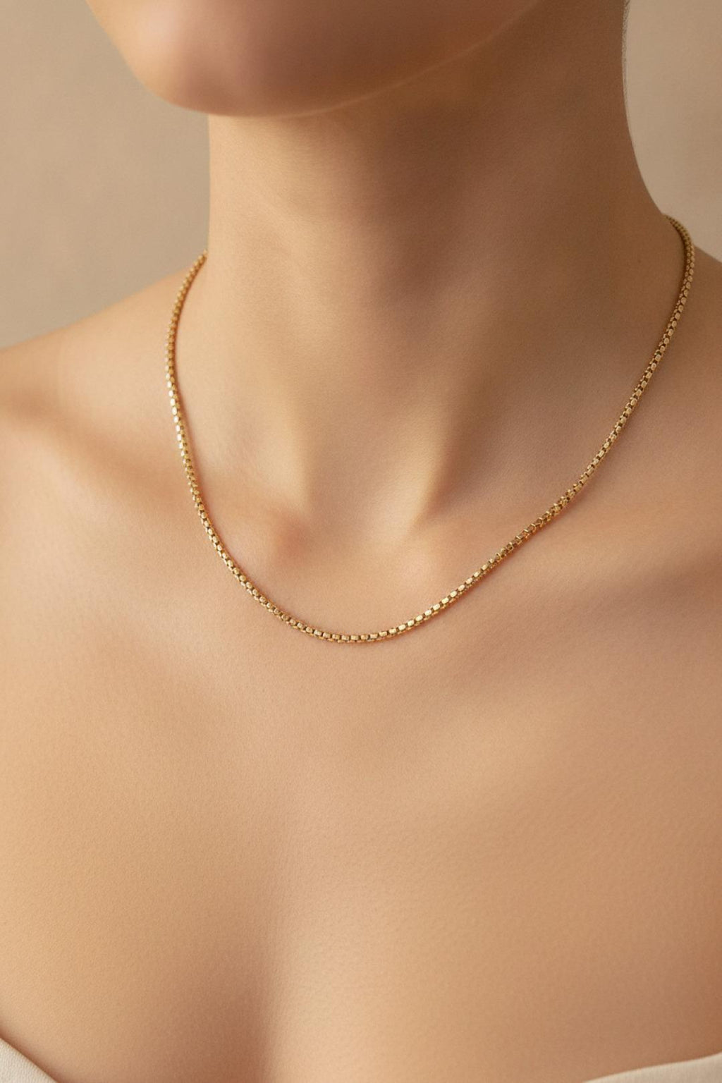 14K Gold Renk Kaplama Zincir Model CM Kadın Kolye